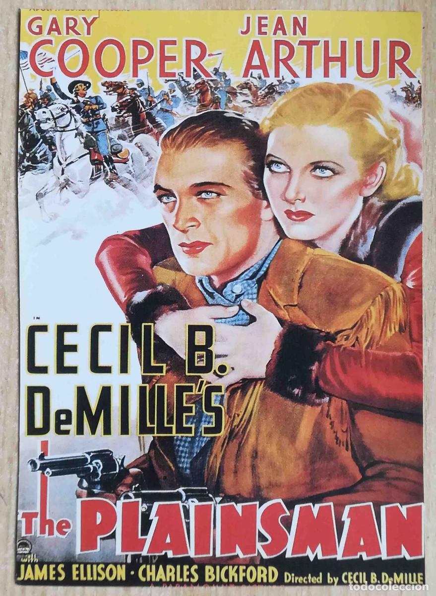 Cine: Buffalo Bill. Cecil B. DeMille, 1936 (Gary Cooper, Jean Arthur) Programa de mano revista acci&oacute;n