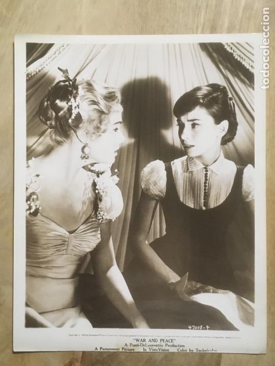 Cine: guerra y paz war and peace audrey hepburn foto americana original estreno