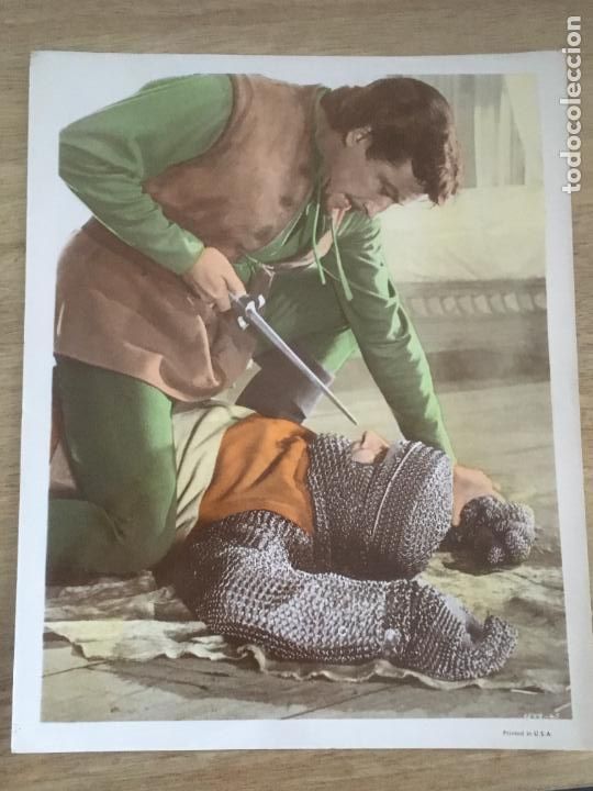 Cine: ivanhoe robert taylor foto coloreada original antigua