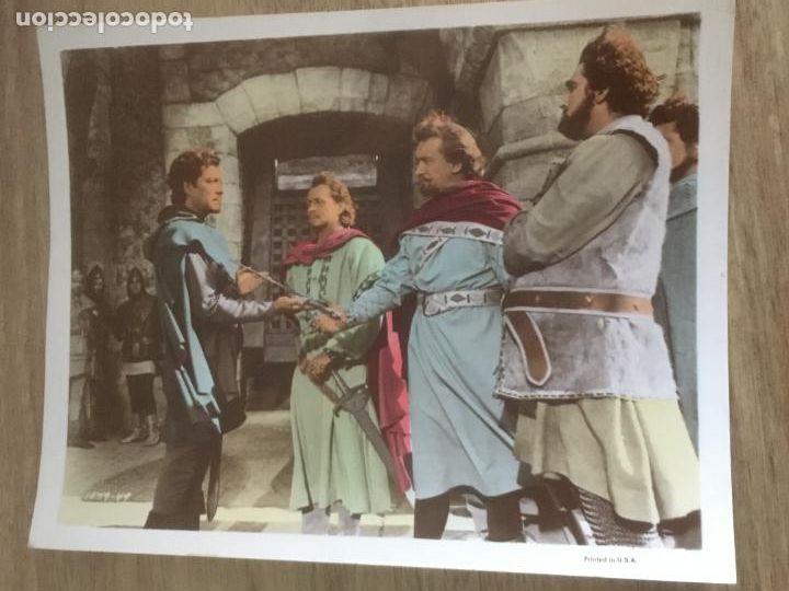 Cine: ivanhoe robert taylor foto coloreada original antigua