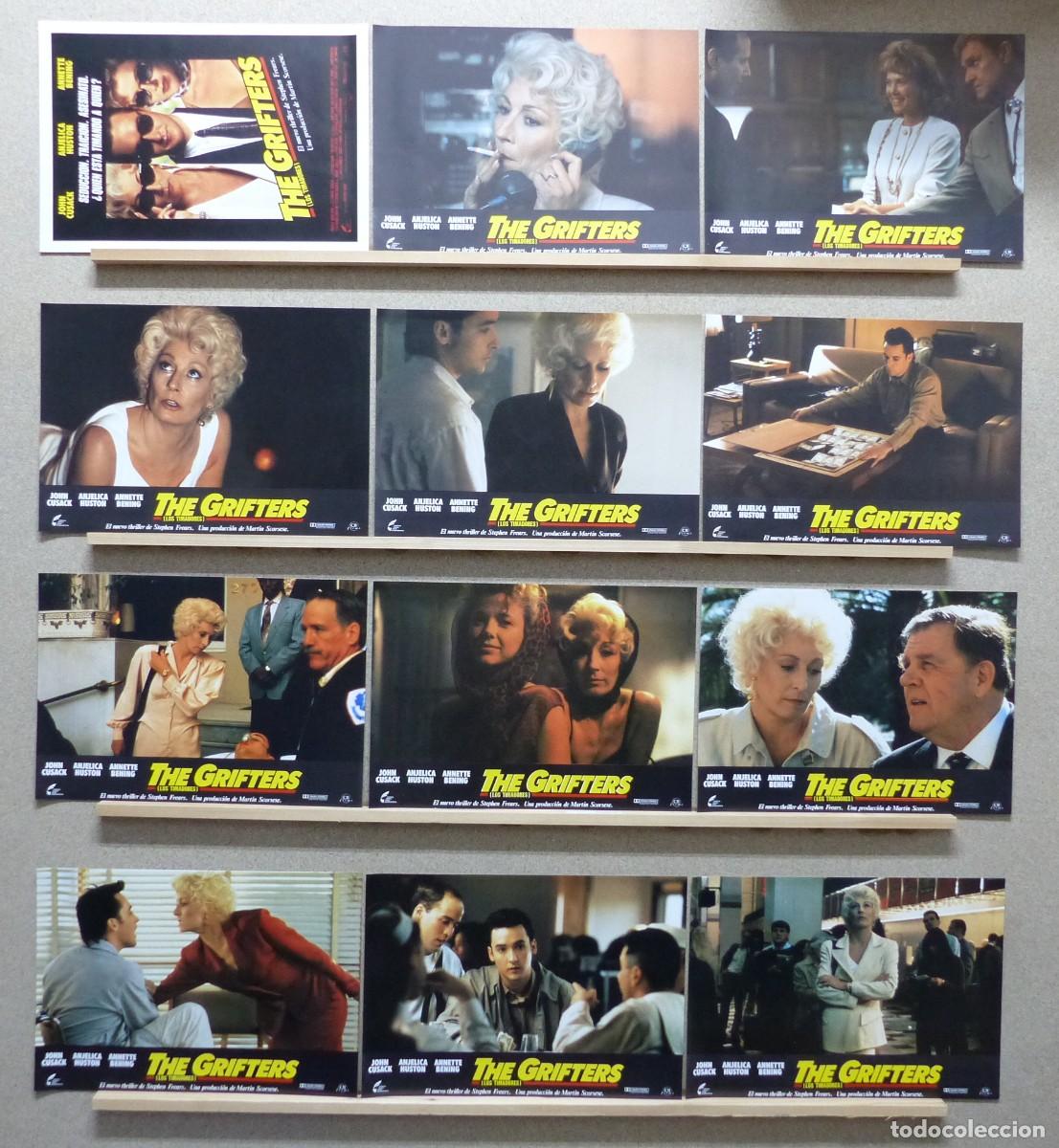 Cine: THE GRIFTERS, LOS TIMADORES, JOHN CUSACK, ANJELICA HUSTON, ANNE. BENING - SET COMPLETO 12 FOTOCROMOS