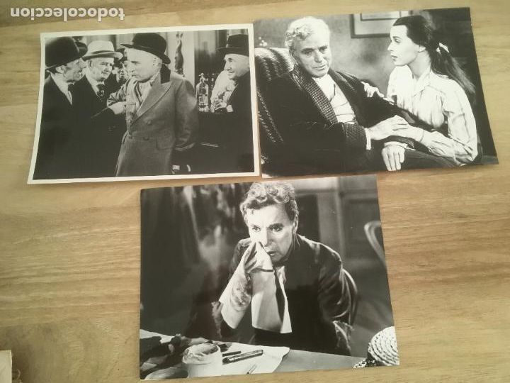Cine: candilejas limelicht charles chaplin 3 fotos originales reposicion