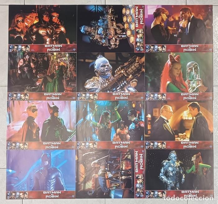 Cine: BATMAN & ROBIN (12 Fotocromos) Direcci&oacute;n: Joel Schumacher Reparto: George Clooney, Chris O'Donnell