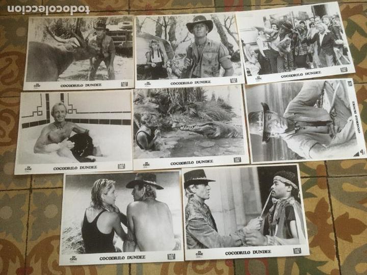 Cine: cocodrilo dundee paul hogan coleccion 8 fotos originales estreno