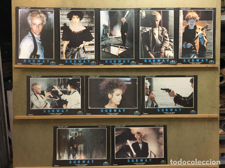 Cine: CL18D SUBWAY ISABELLE ADJANI CHRISTOPHER LAMBERT SET COMPLETO 10 FOTOCROMOS ORIGINAL ESTRENO