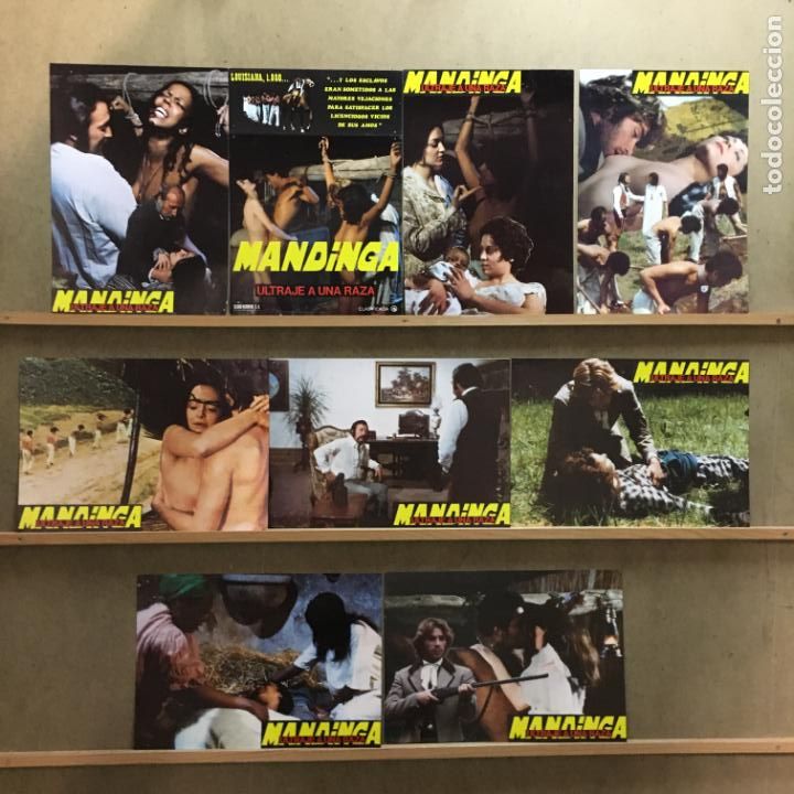 Cine: CL39D MANDINGA TRASH SEXY EROTICO BLACK CAST SET 9 FOTOCROMOS ORIGINAL ESTRENO