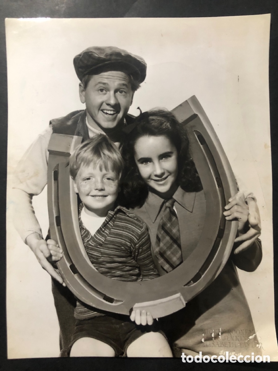 Cine: Foto original de elizabeth taylor y mickey rooney national velvet