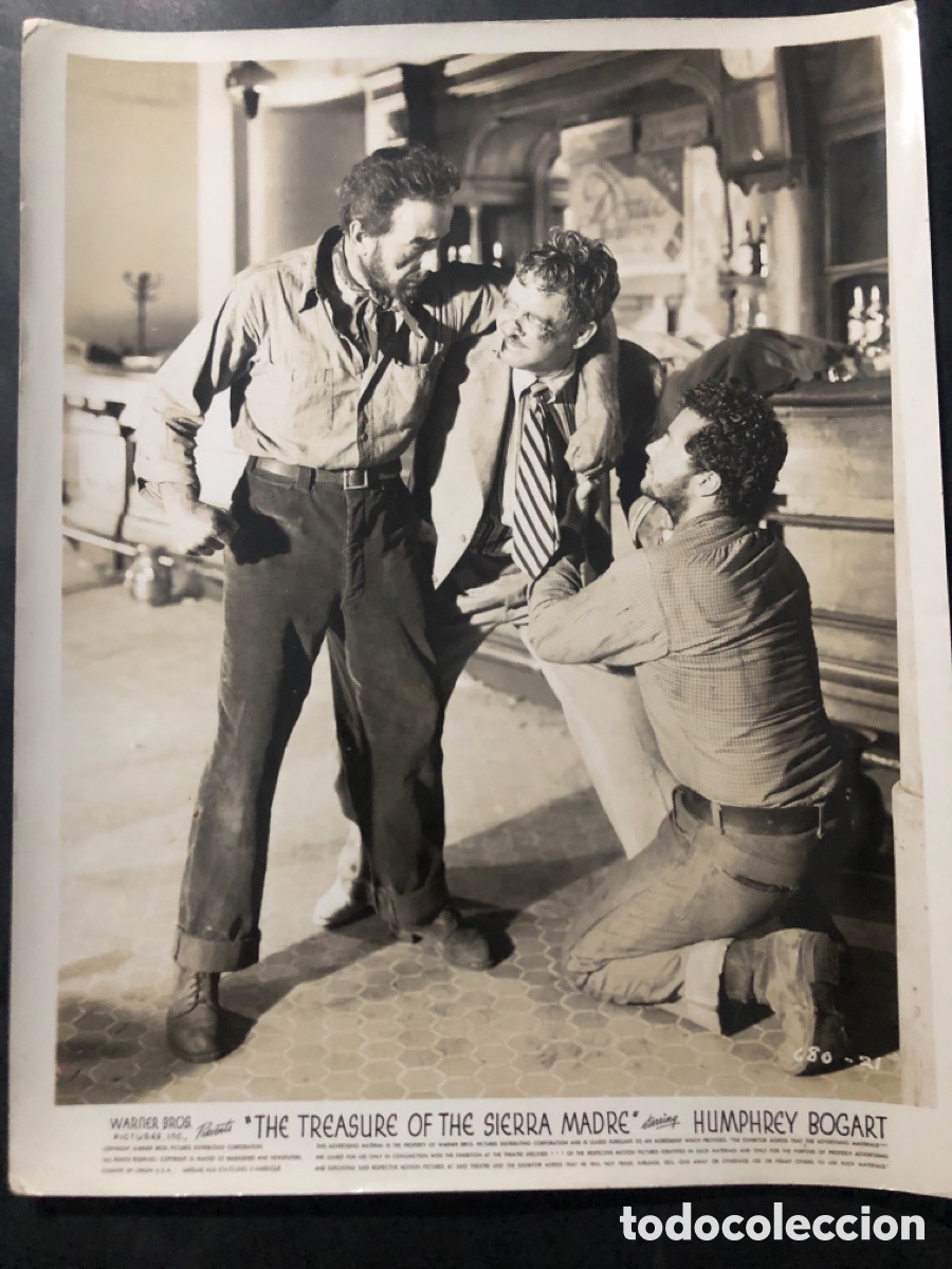 Cine: Foto original warner Bros de humphrey Bogart el tesoro de sierra madre