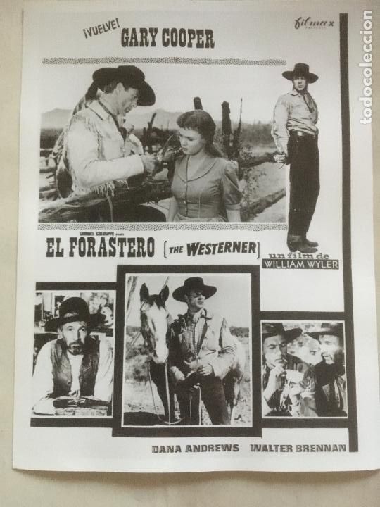 Cine: el forastero westerner gary cooper fotos original reposicion