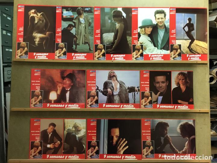 Cine: CR82D NUEVE SEMANAS Y MEDIA KIM BASSINGER MICKEY ROURKE SET 11 FOTOCROMOS ORIGINAL ESTRENO