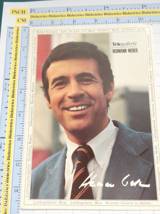 Kino: POSTAL DE CINE ACTORES ACTRICES. ACTOR HERMANN WEBER . 164