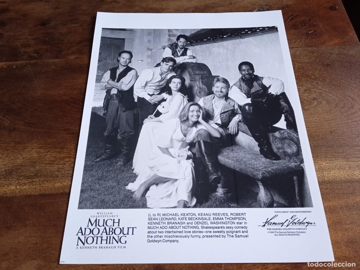 Kino: Mucho ruido y pocas nueces - Michael Keaton, Keanu Reeves - Foto B/N original Lauren 1993