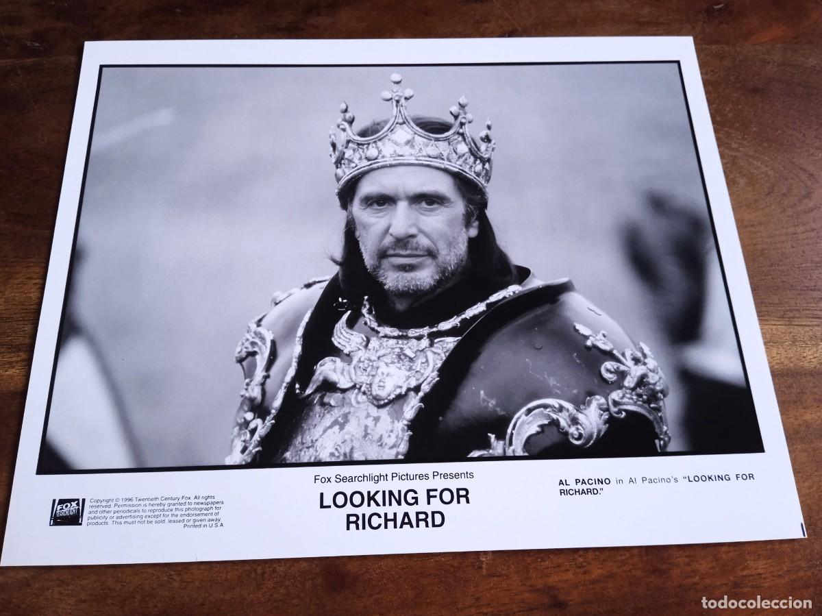 Kino: Looking for Richard En busca de Ricardo III - Al Pacino - Foto B/N original Fox 1996