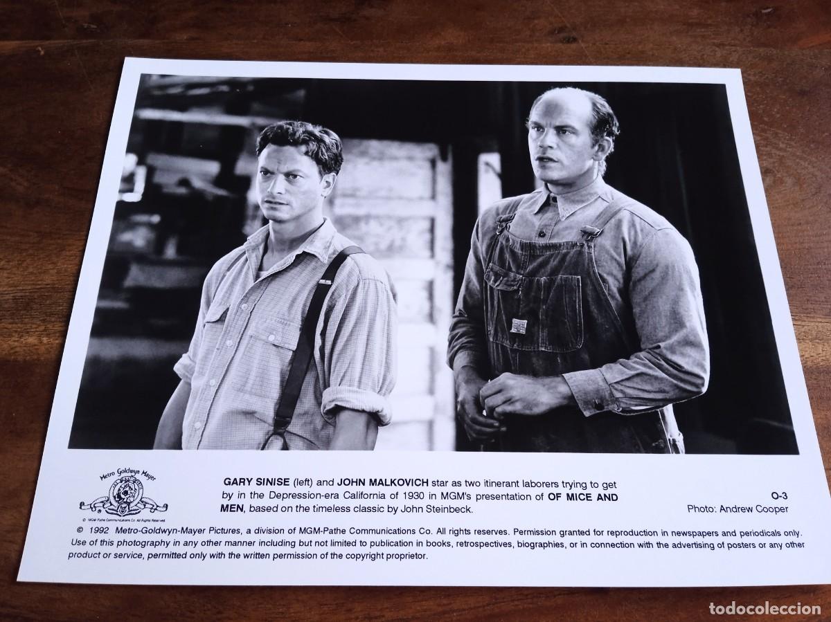 Kino: De ratones y hombres - Gary Sinise, John Malkovich - Foto B/N original MGM 1992