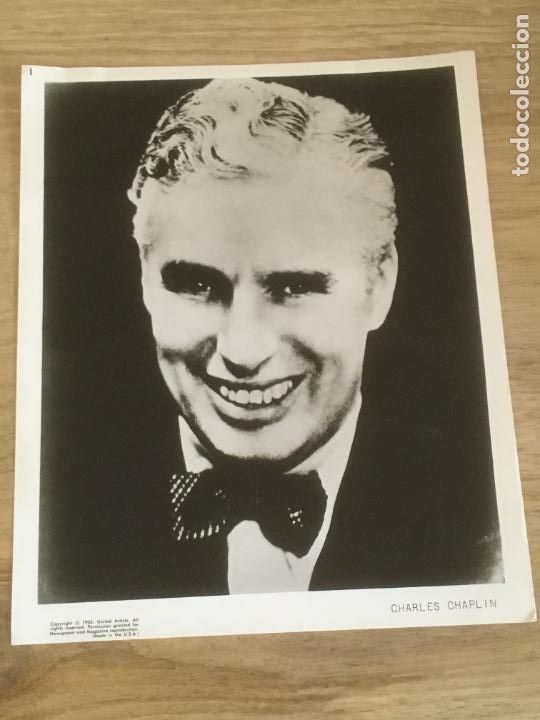 Cine: charles chaplin foto original antigua
