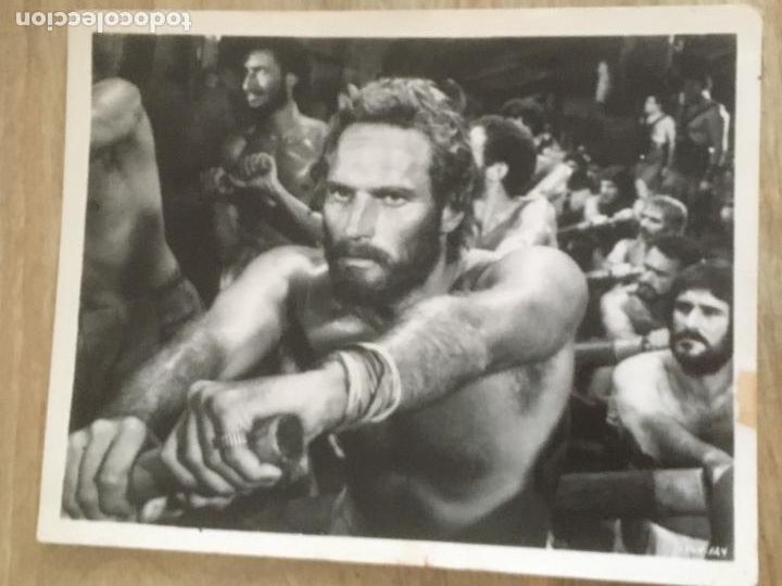 Cine: ben hur charlton heston foto original antigua