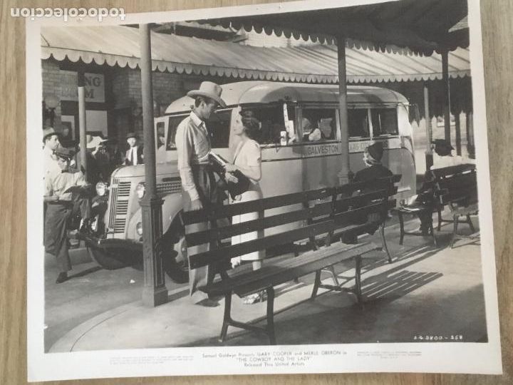 Cine: el vaquero y la dama merle oberon gary cooper foto original antigua