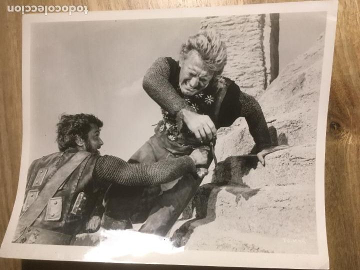 Cine: los vikingos the vikings kirk douglas tony curtis foto original antigua