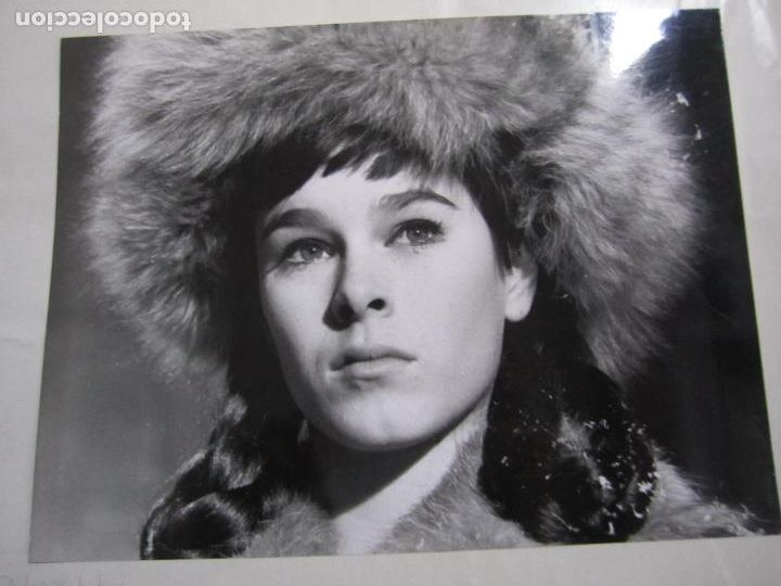 Cine: geraldine chaplin - foto b/n - film actress actriz