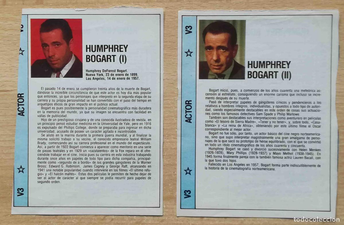 Cine: Humphrey Bogart (Casablanca / El sue&ntilde;o eterno / El halc&oacute;n malt&eacute;s) Programa de mano revista