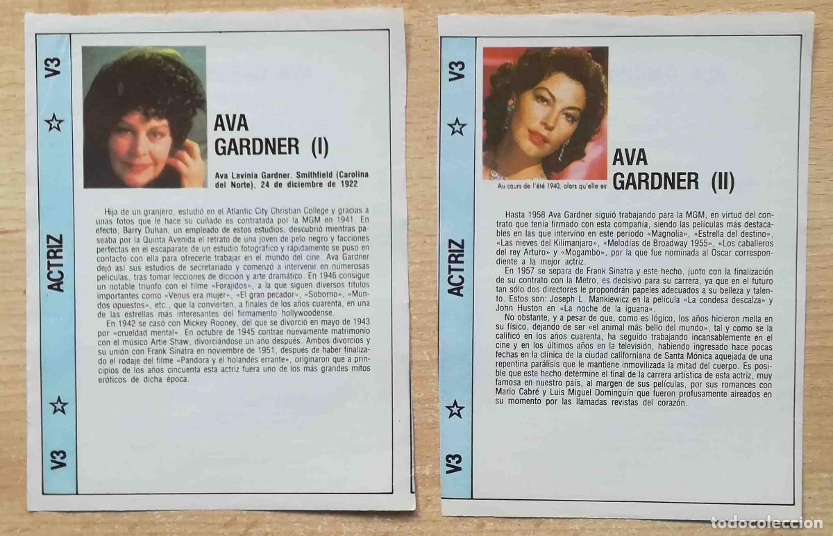 Cine: Ava Gardner (Forajidos / La condesa descalza / Mogambo / 55 d&iacute;as en Pek&iacute;n) Programa de mano revista