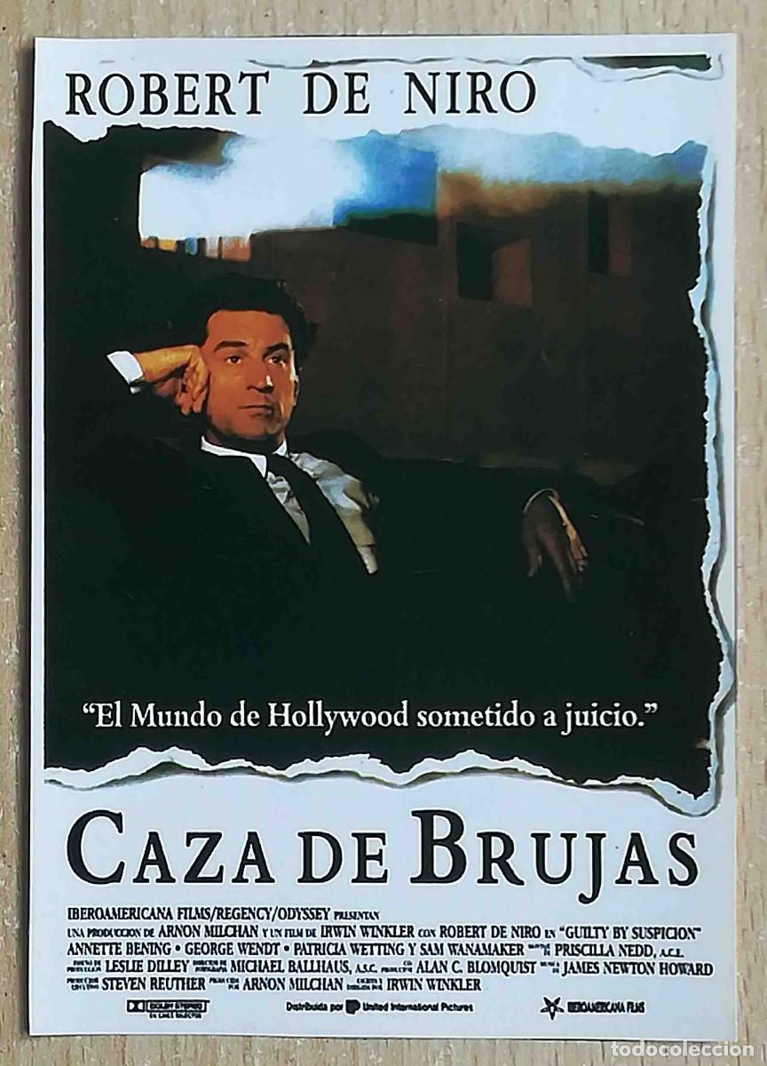 Cine: Caza de brujas. Irwin Winkler, 1991 (Robert De Niro, Annette Bening) Programa de mano revista