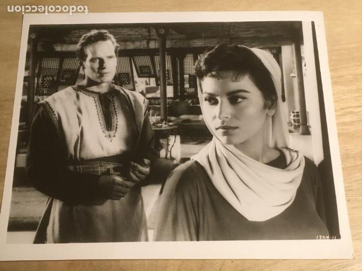 Cine: ben hur charlton heston jean simmons foto original antigua
