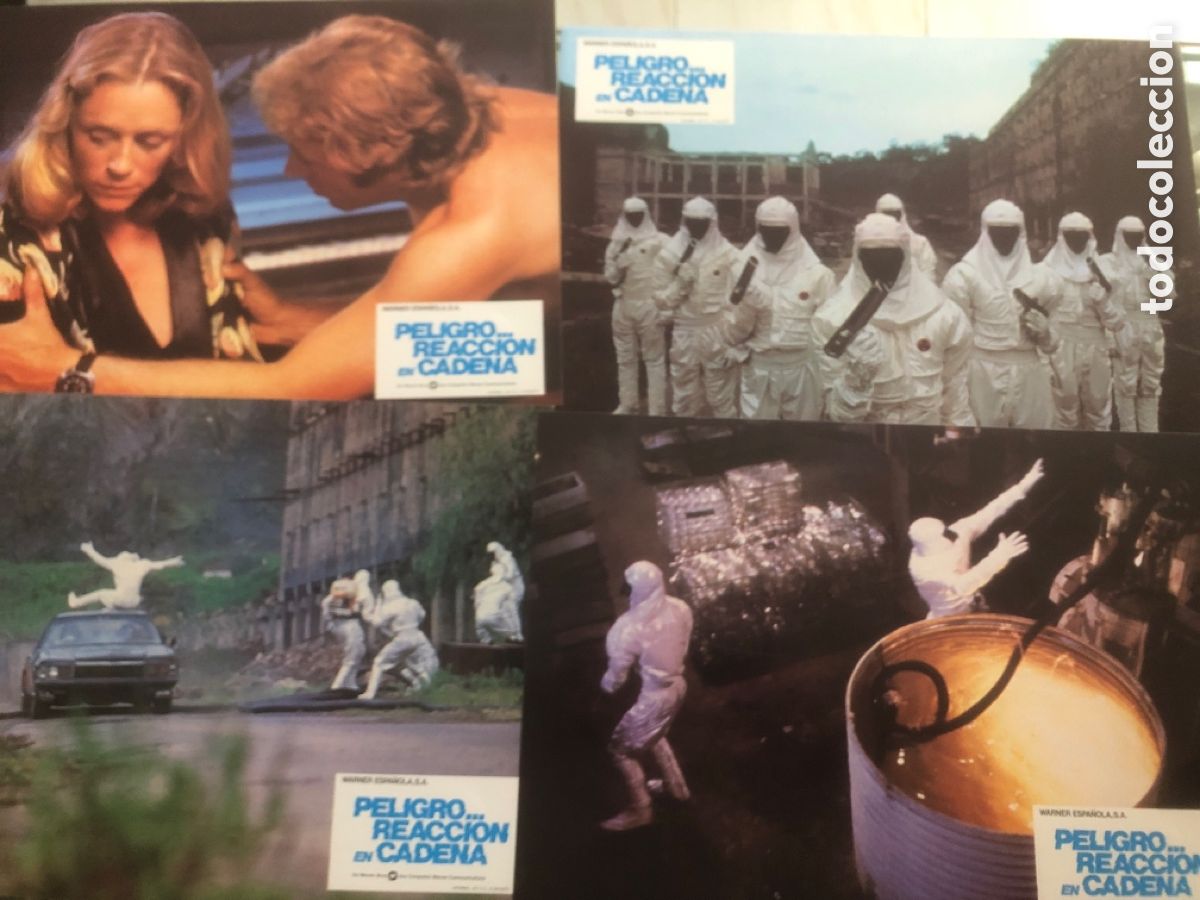 Kino: PELICULA PELIGRO REACCION EN CADENA SET COMPLETO DEL ESTRENO 12 FOTOCROMOS