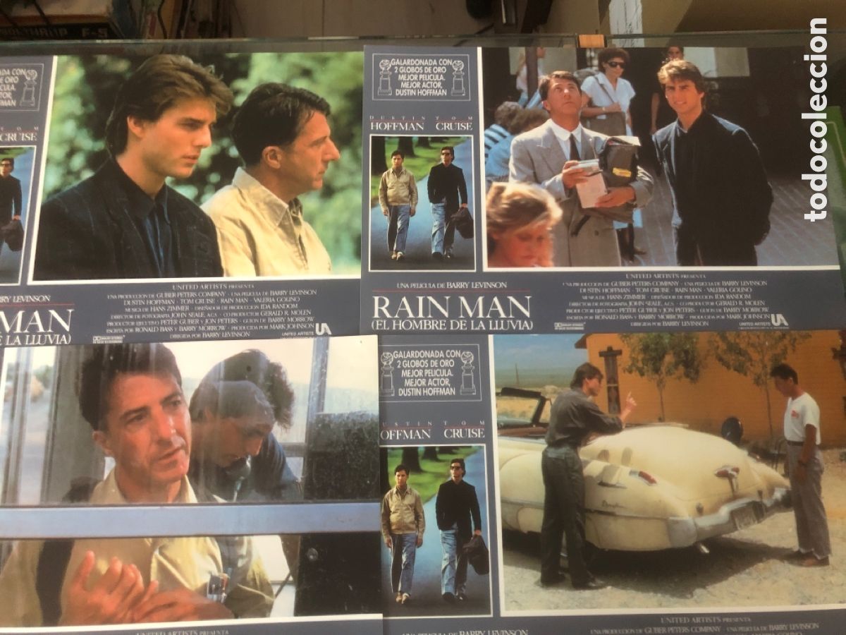 Kino: PELICULA RAIN MAN TOM CRUISE DUSTIN HOFFMAN SET COMPLETO DEL ESTRENO 12 FOTOCROMOS