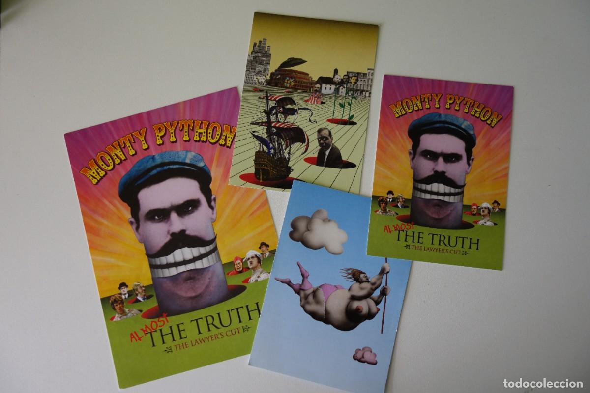 Cine: MONTY PHYTON: Almost The Truth. The Lawyer's Cut: SET DE 4 POSTALES PROMOCIONALES UK. 10x15 y 21x15