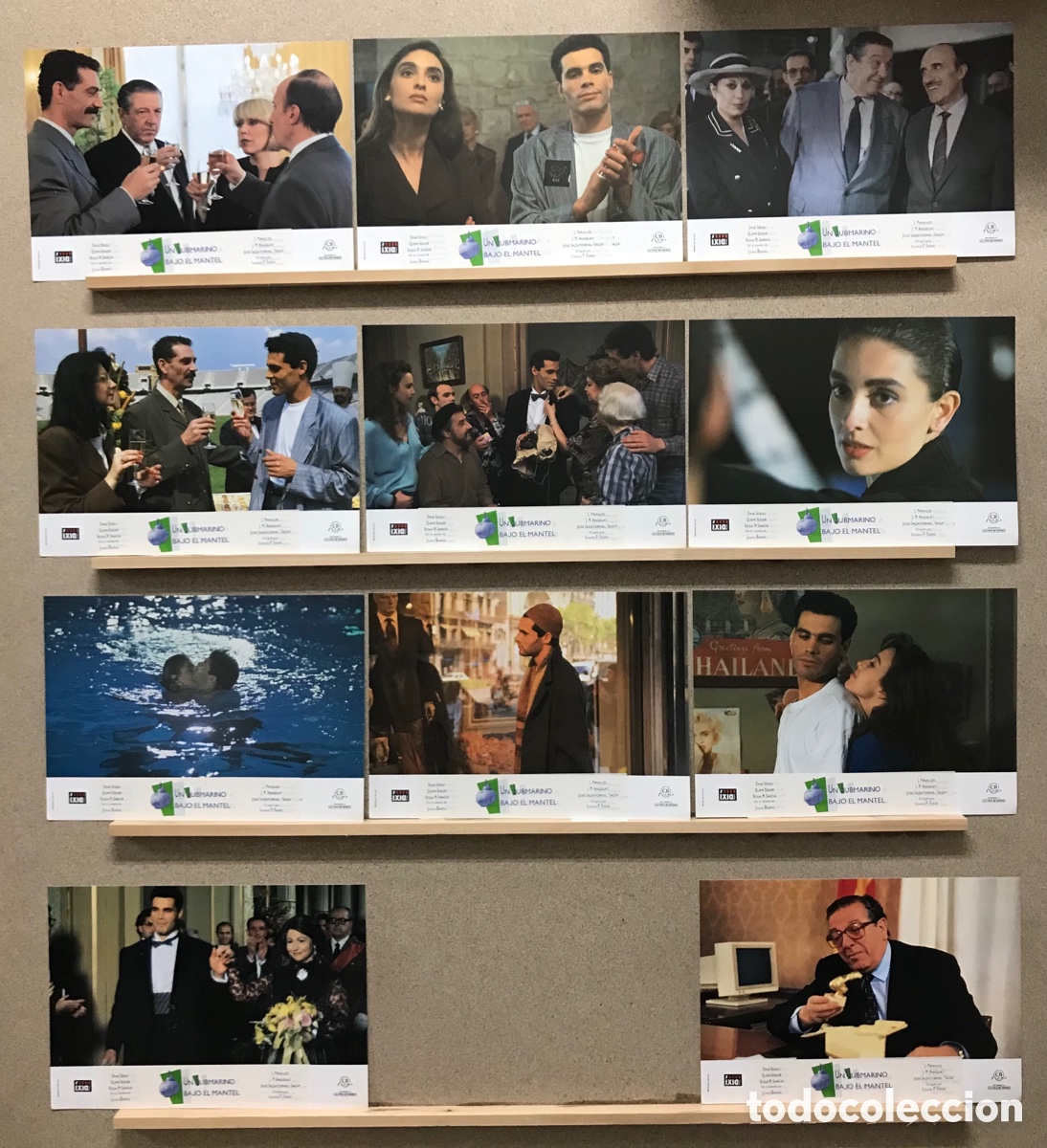 Cine: UN SUBMARINO BAJO EL MANTEL, DINE SOULI, ROSA MARIA SARDA, JOSE SAZATOR - SET COMPLETO 11 FOTOCROMOS