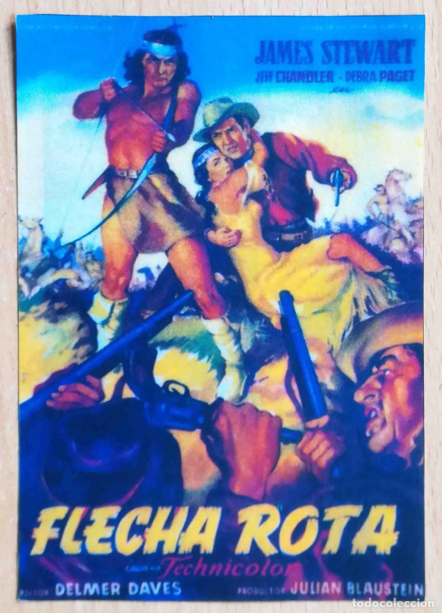 Cine: Flecha rota. Delmer Daves, 1950 (James Stewart, Jeff Chandler, Debra Paget) Programa de mano revista