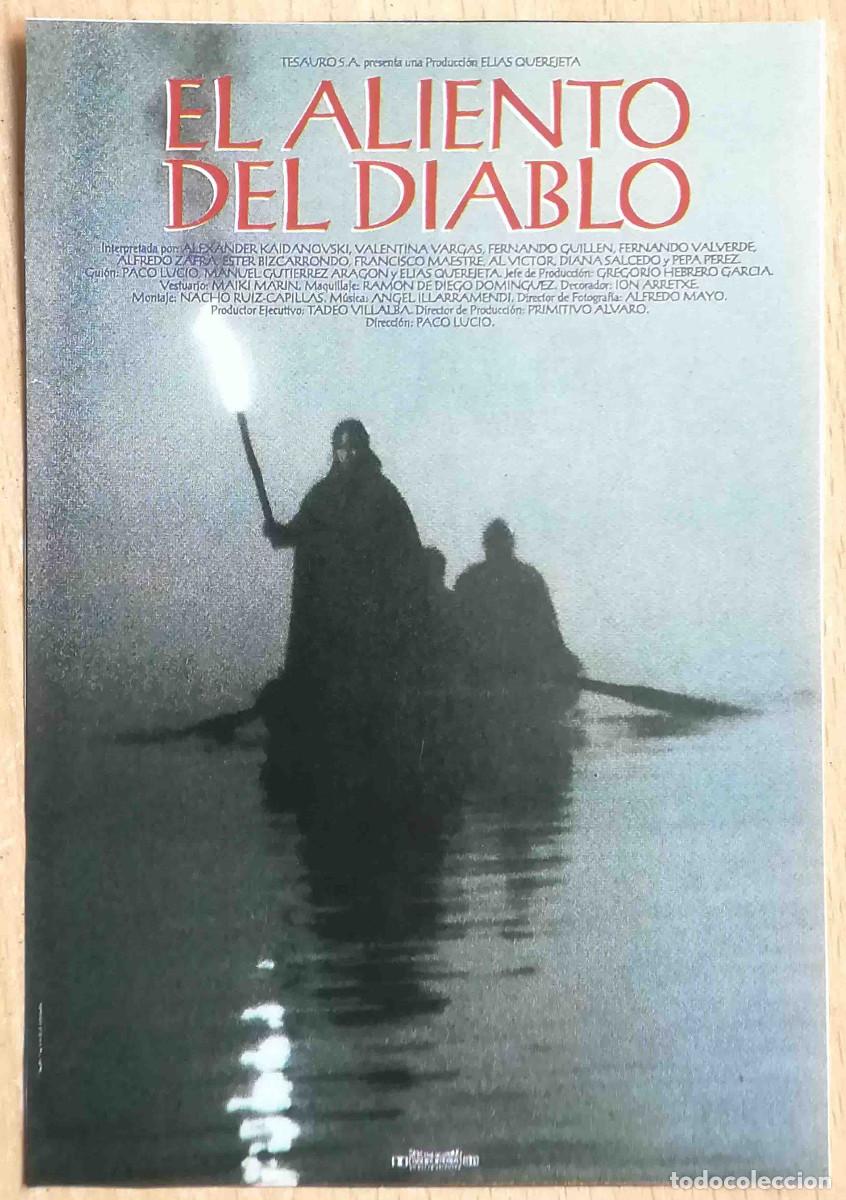 Cine: El aliento del diablo. Paco Lucio 1993 (Valentina Vargas, Fernando Guill&eacute;n) Programa de mano revista
