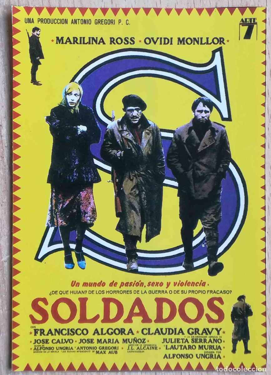 Cine: Soldados. Alfonso Ungr&iacute;a 1977 (Marilina Ross, Ovidi Montllor,Claudia Gravy) Programa de mano revista