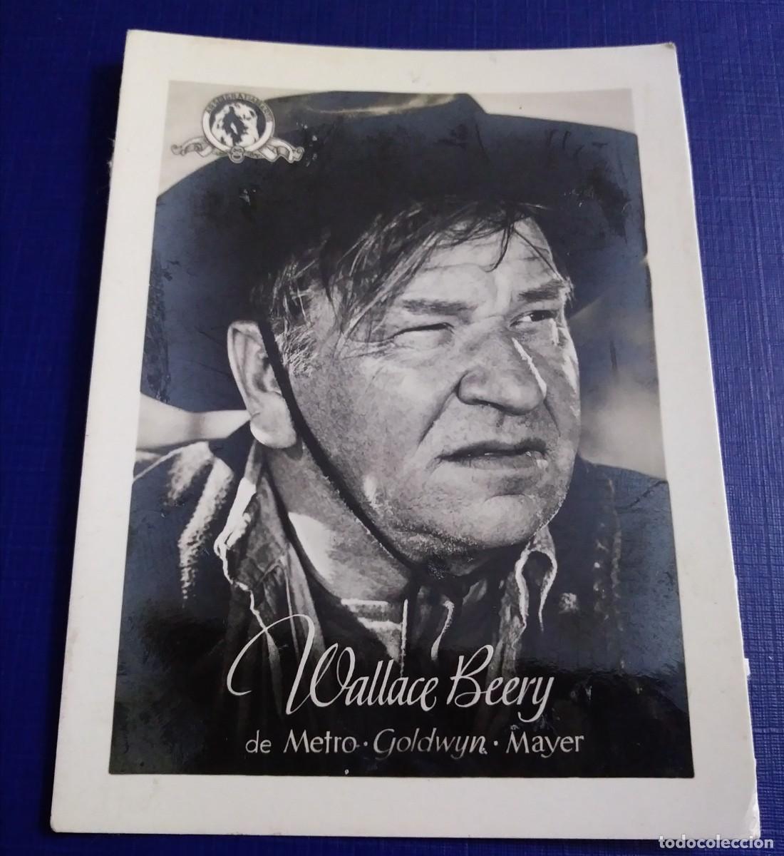 Kino: FOTO CROMO DE WALLACE BEERY - METRO GOLDWYN MAYER - INFONAL ROLLFILMS