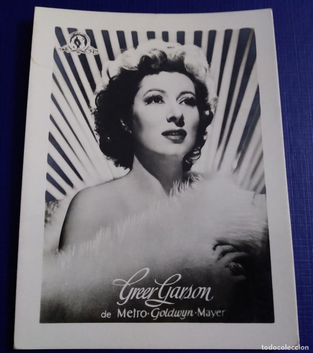 Cine: FOTO CROMO DE GREER GARSON - METRO GOLDWYN MAYER - INFONAL ROLLFILMS