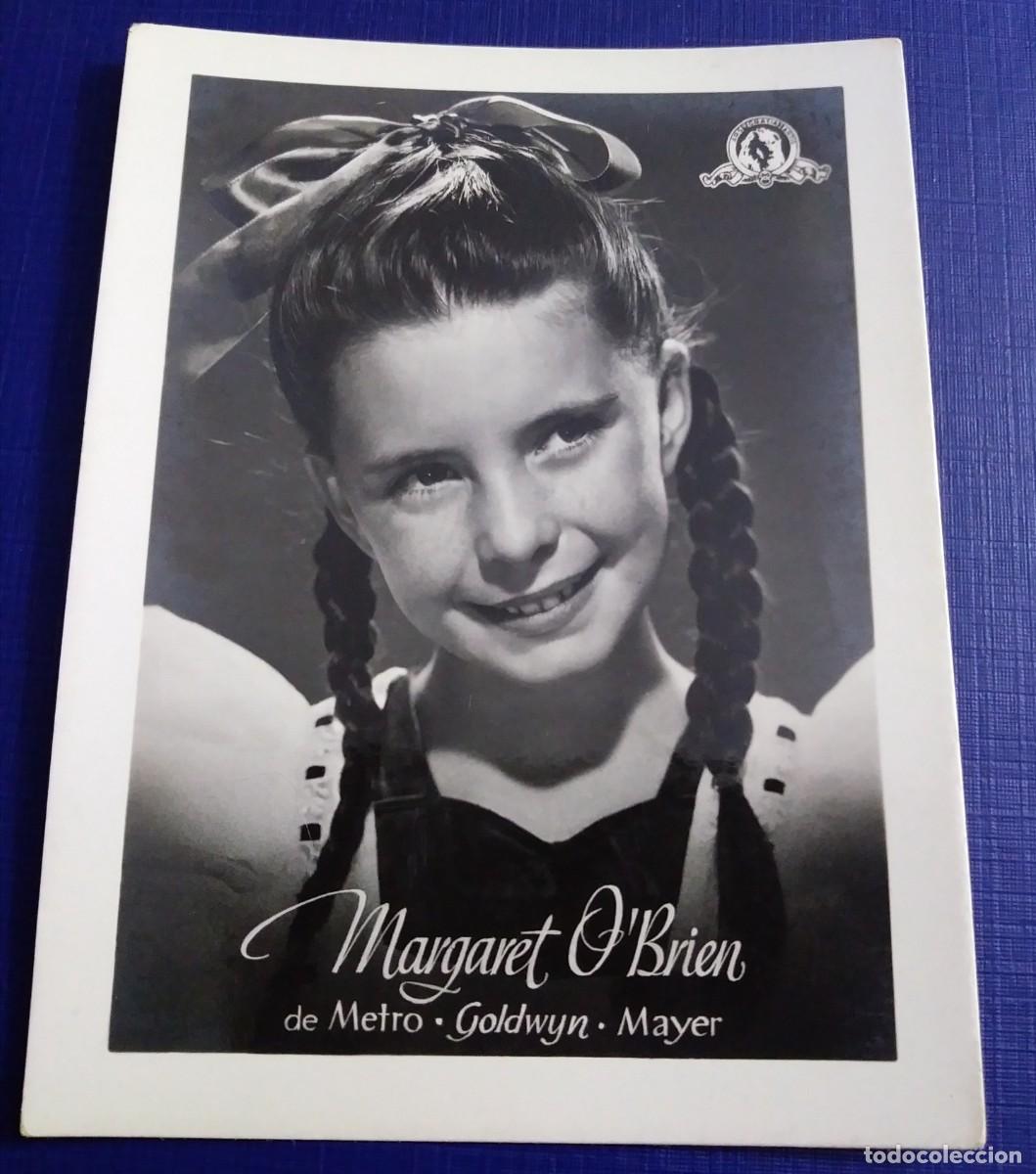 Cine: FOTO CROMO DE MARGARET O'BRIEN - METRO GOLDWYN MAYER - INFONAL ROLLFILMS