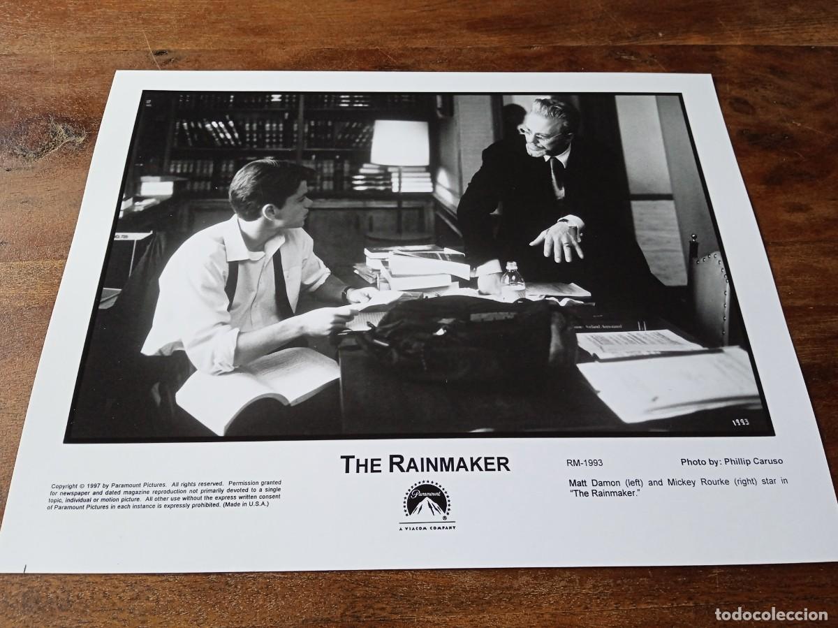 Cin&eacute;ma: Legitima Defensa The Rainmaker - Matt Damon, Mickey Rourke - Foto original B/N Paramount 1997