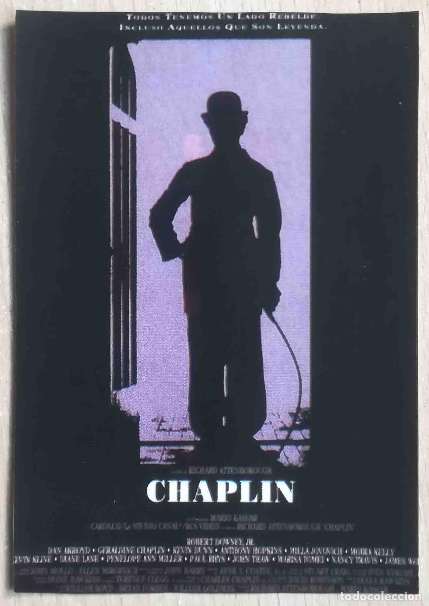 Cine: Chaplin. Richard Attenborough, 1992 (Robert Downey, Anthony Hopkins) Programa de mano revista