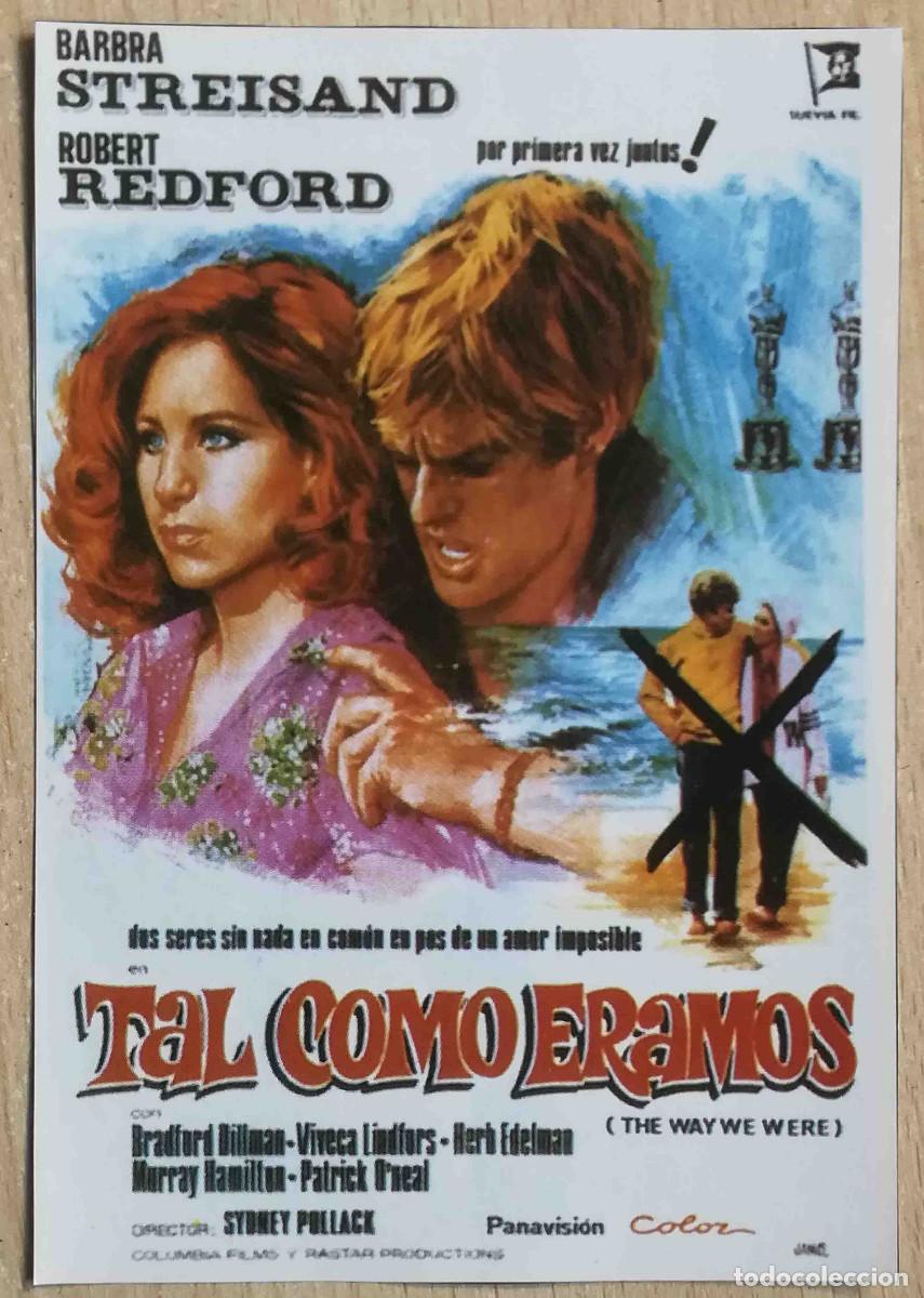 Cine: Tal como &eacute;ramos. Sydney Pollack 1973 (Robert Redford, Barbra Streisand) Programa de mano revista