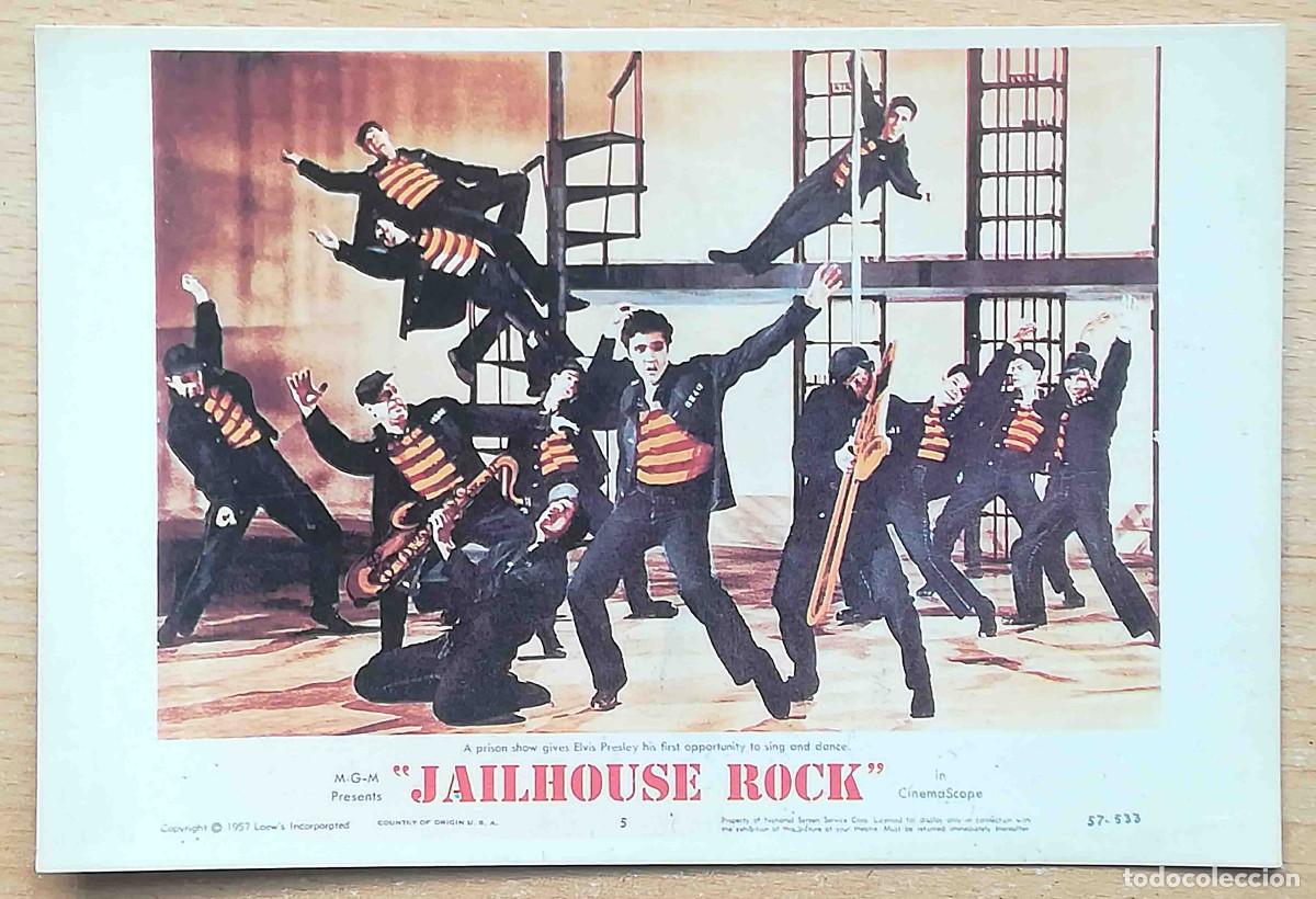Cine: Postal de la pel&iacute;cula Jailhouse Rock. El rock de la c&aacute;rcel. Elvis Presley.