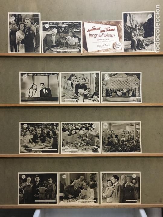 Cine: EA24 JUEGO DE PASIONES ESTHER WILLIAMS VAN JOHNSON TOMMY DORSEY SET MGM 13 FOTOCROMOS ORIG ESTRENO