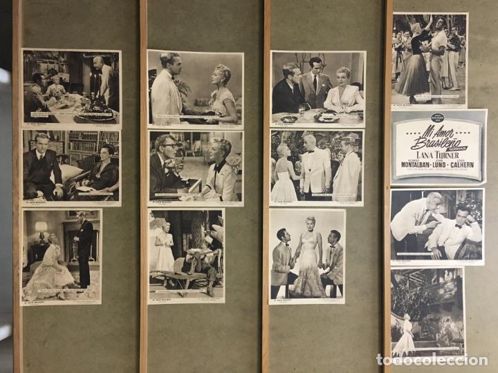Cine: EA33D MI AMOR BRASILE&Ntilde;O LANA TURNER SET MGM 13 FOTOCROMOS ORIGINAL ESTRENO