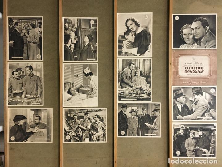 Cine: EA41D EL ULTIMO GANGSTER JAMES STEWART EDWARD G ROBINSON SET MGM COMPLETO 13 FOTOCROMOS ORIG ESTRENO