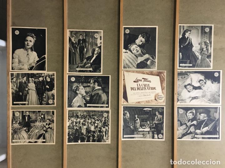 Cine: EA43D LA CALLE DEL DELFIN VERDE LANA TURNER VAN HEFLIN SET MGM 12 FOTOCROMOS ORIGINAL ESTRENO