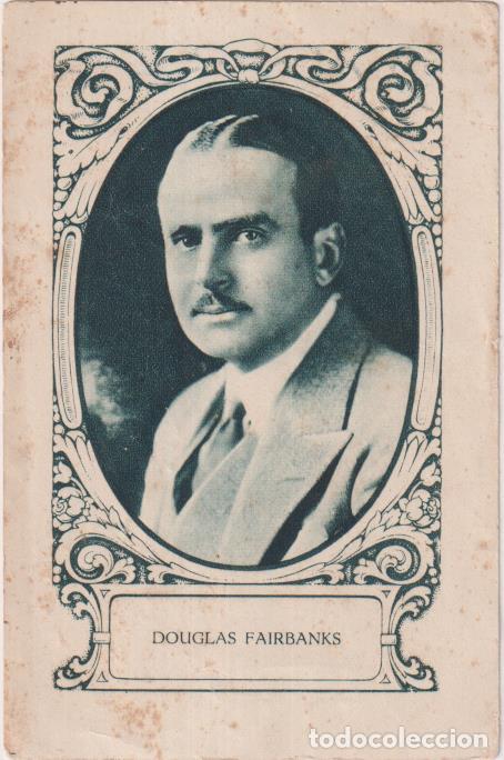 Cinema: Douglas Fairbanks. Cromo (11,5x7,5 cm.) Chocolate E. Juncosa