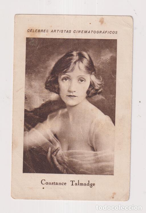 Cinema: Constance Talmadge. Cromo (11x7 cm.) Chocolate E. Juncosa