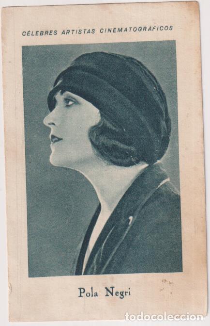 Kino: Pola Negri. Cromo (11x7 cm.) Chocolate E. Juncosa