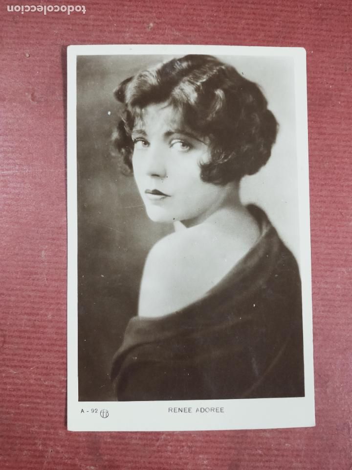 Cinema: POSTAL FOTOGRAFICA RENEE ADORE - A 92 - FB- ESCRITA.