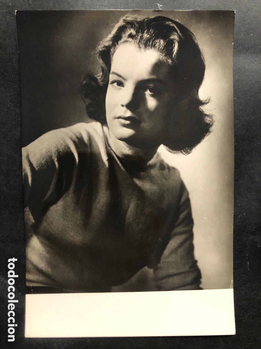 Cine: Antigua tarjeta postal de Romy Schneider